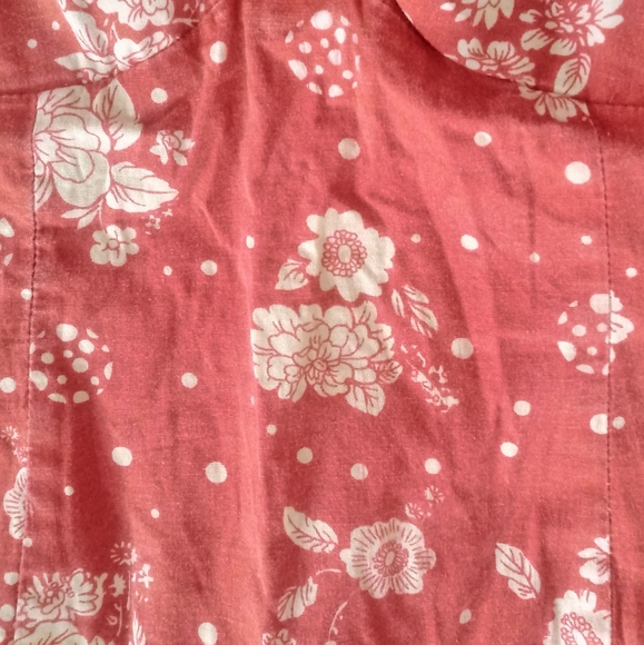 Spaghetti Straps Coral and White 🤍 Floral Sundress 🌷🏵️🌼💮 - Picture 15 of 16